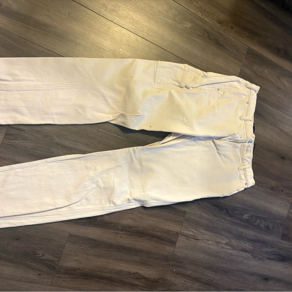 Abercrombie & Fitch Men's Cream Cargo Pants